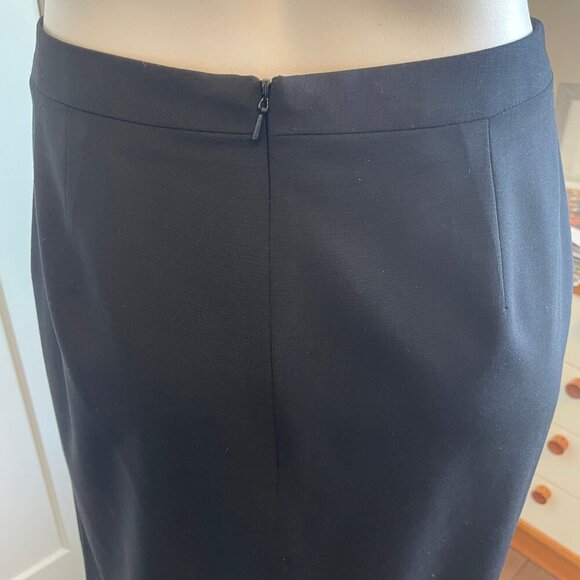 Brooks Brothers Tollegno 1900 Classic Wool Lined Midi Pencil Skirt Blk Sz 8 NWOT - Picture 6 of 12